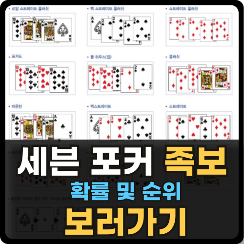 7 세븐 포커 족보 순위, 확률 계산 보러가기 썸네일